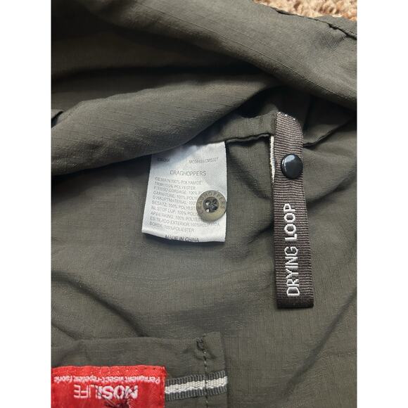 Craghoppers Mens XL Nosilife Green Button Up Short Sleeve Vented Trek - Picture 6 of 7